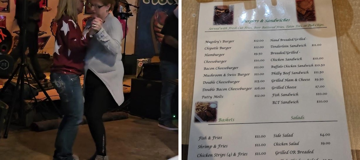 Mugsleys Pub Menu